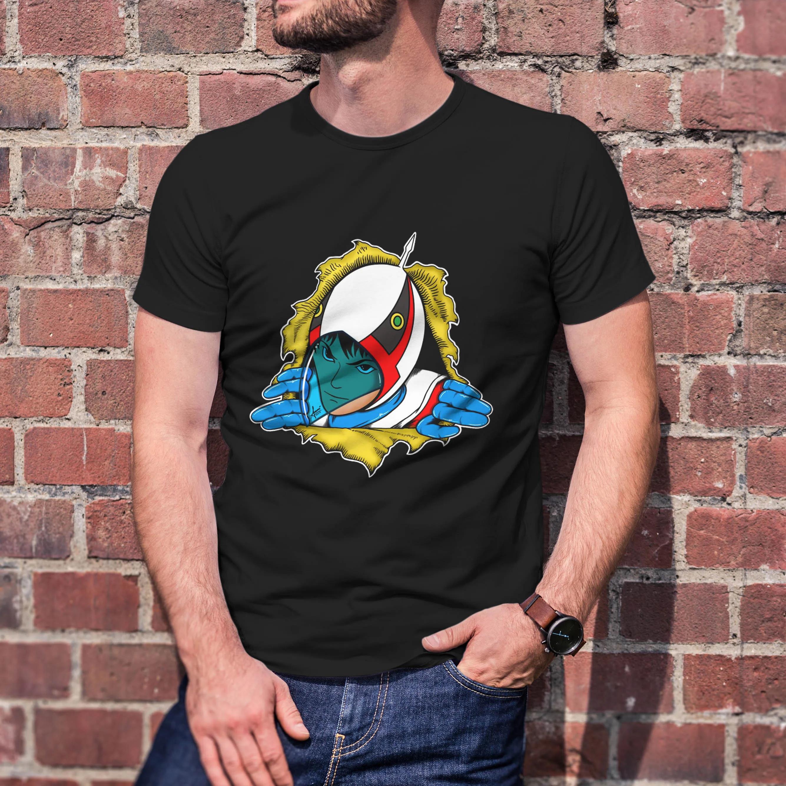 Gatchaman G Force Battle of The Planets Graphic Printing T Shirts Unisex Cotton Vintage Round Neck Tees Short Sleeve - Men s ... S разноцветный