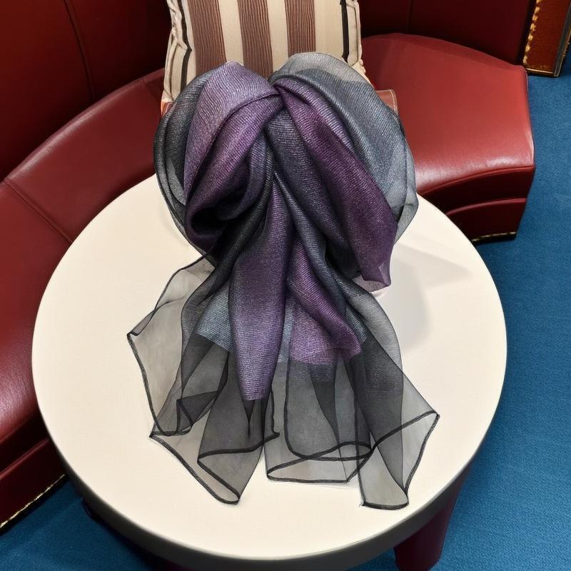70*180cm Women Gradient Colors Scarf Long Shawls and Wraps for Party Dress Lightweight Pashmina Fashion Scarves