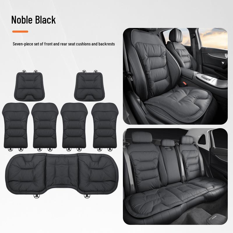 Mercedes-Benz & BMW Universell Nappaläder Bilbarnstolskudde – Perforerad, Bekväm, Halkfri, Förtjockad för Alla Årstider.