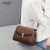 VINEY Women's Leather Crossbody Bag