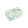 Microwave Lunch Box with Spoon Chopsticks Wheat Straw Dinnerware Food Storage Container Children Kids School Office Bento Box