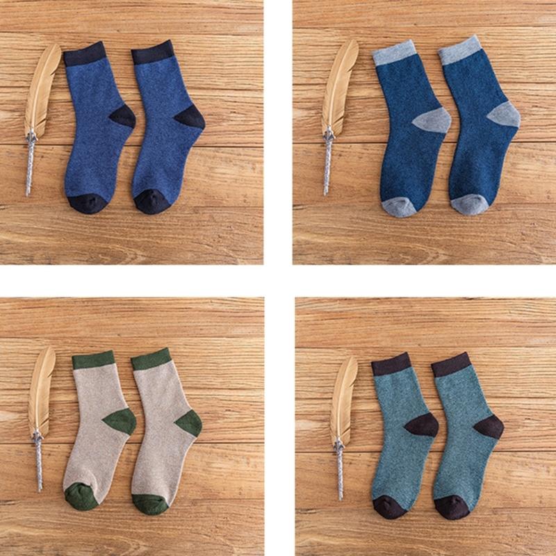 Boot Socks for Men Cushions Socks Thick Geothermal Sock Warm Winter Ankle Socks Casual Cosy Crew Socks Hiking Cosy Socks