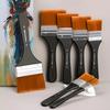 Borrence Nylon Paint Brushes with Different Sizes Wooden Handles Painting Brush Tools for Acrylic Oil and Watercolor Drawing