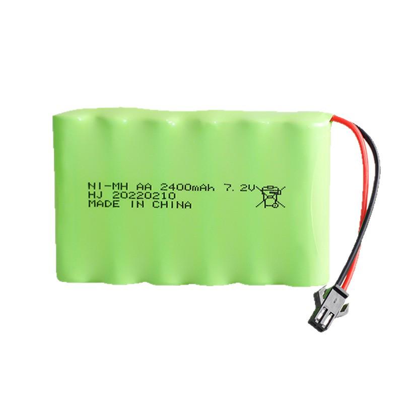 7.2V 2400mAh Ni-MH Rechargeable AA Battery Pack for Remote Control Toys