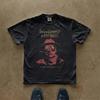 T-shirt Graphique Personnage Vintage Fear and Loathing in Las Vegas Hauts Décontractés Coton Manches Courtes Impression Usée Rétro Film