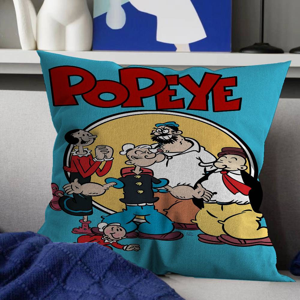 Anime PPopeye The Sailor Pillow Cushion Cover Pillowcase Living Room Sofa Home Decor Customized