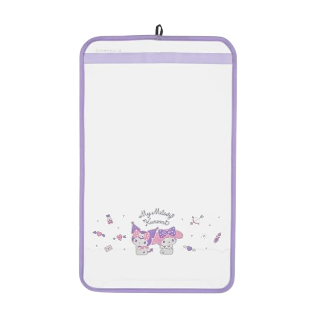 Printed Transparent School Backpack Cover RMK2700 Smoky Purple Mamoru-chan (LL) (018)