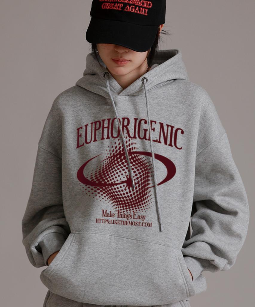 Like The Most Jupiter Oversized Hoodie_Melange
