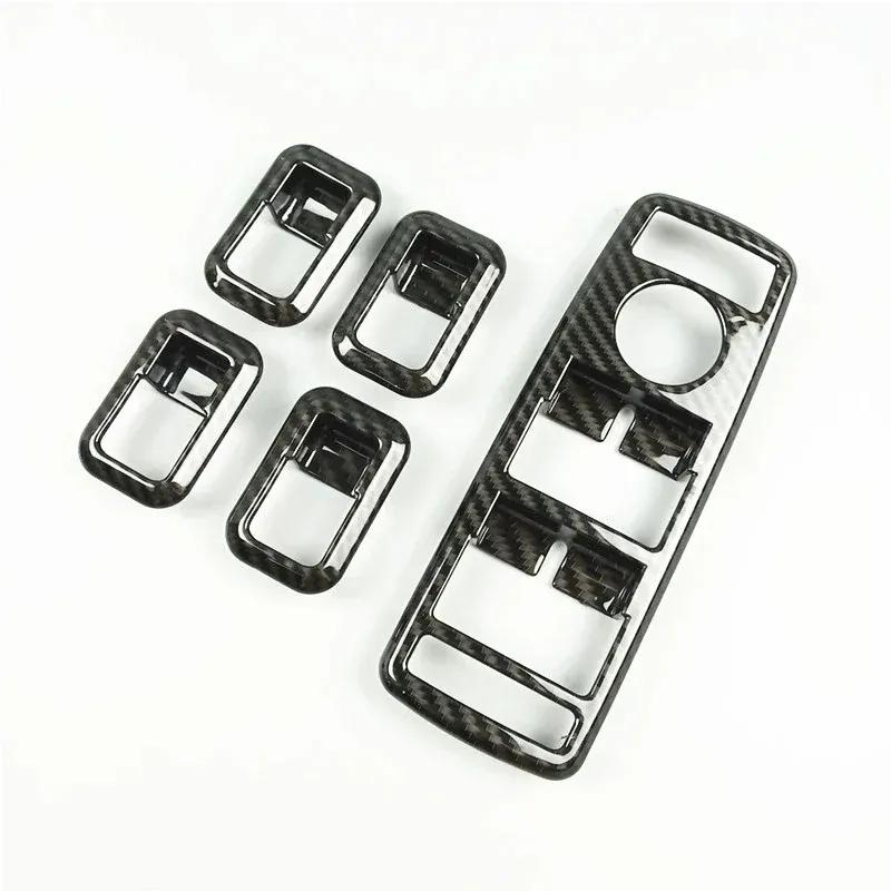 Carbon Fiber Style Car Window Lift Button Frame Sticker For Mercedes Benz A B C E GLE GLA CLA GLK Class W176 W204 W212 W166 W218