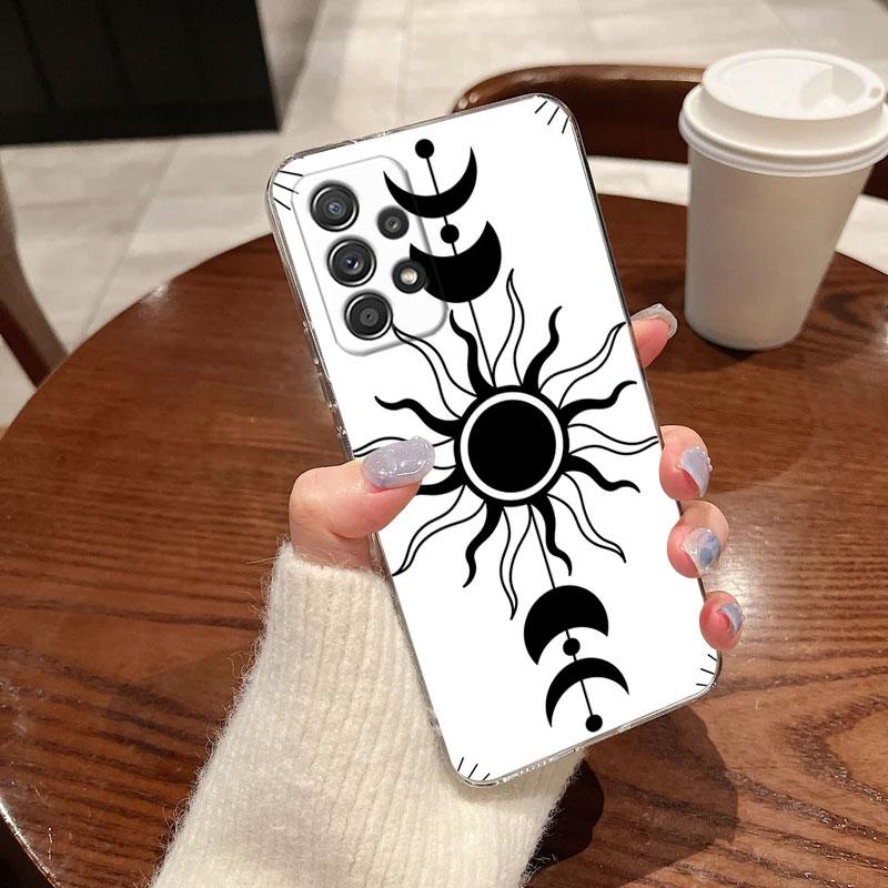 Sun Moon Tarot Card Astrology Magic Phone Case For Samsung Galaxy A56 A57 A37 A55 A54 A36 A35 A26 A25 A16 A17 A07 A52 A21s Cover