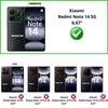 Case - Phonillico® - Xiaomi Redmi Note 14 5G - Black Wallet - Magnetic Flip - Card Storage