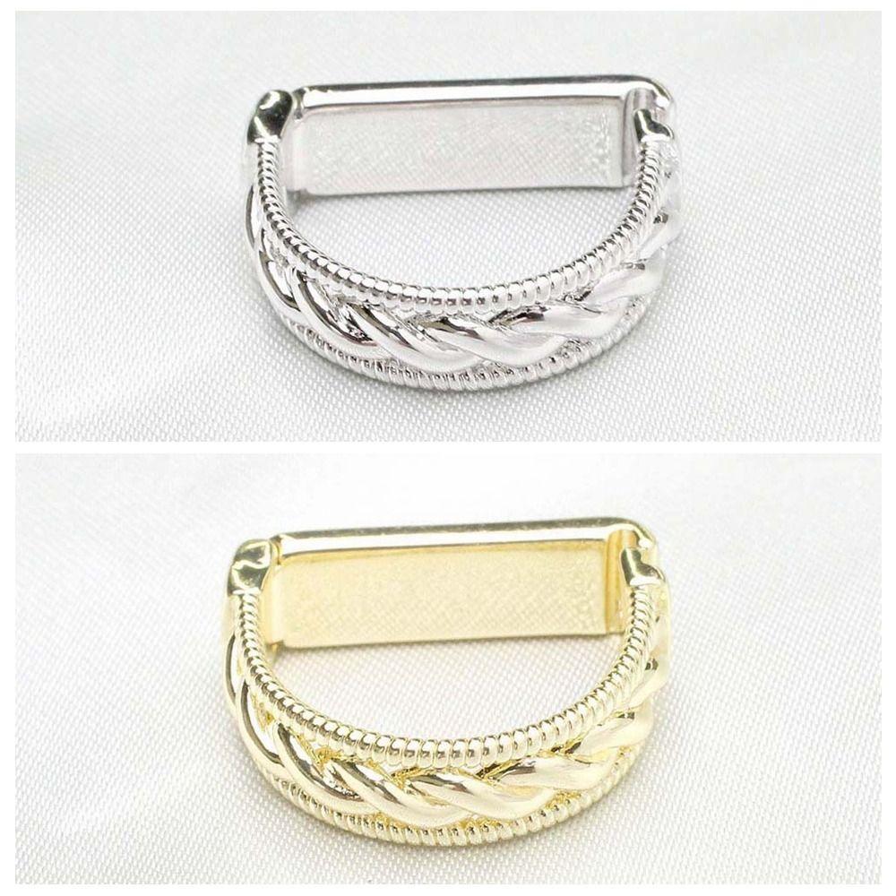 Shirt Tie Pin D-shaped Tie Buckle Cuff Links Tie Knot Fixation Sleeve Button Twists Tie Clip  Boys