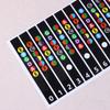 5Pcs Guitar Fretboard Notes Map Labels Stickers Guitarra Accessories 6 String Fingerboard Fret Decals For Guitar Beginner
