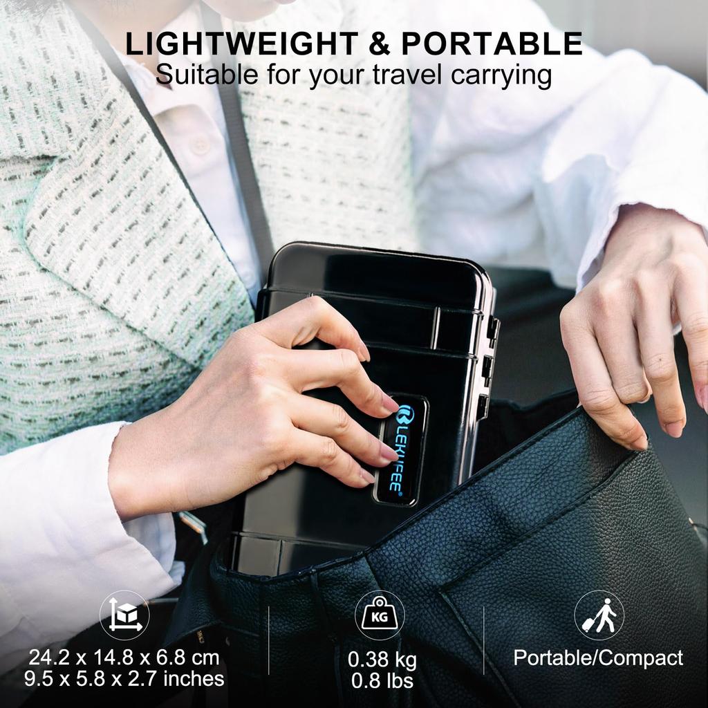 Lekufee Portable Waterproof Hard Case Insta360 Flow Pro Compatible with Flow 2 Insta360 Flow Creator Kit Compatible with Smartphone Gimbal and Compact