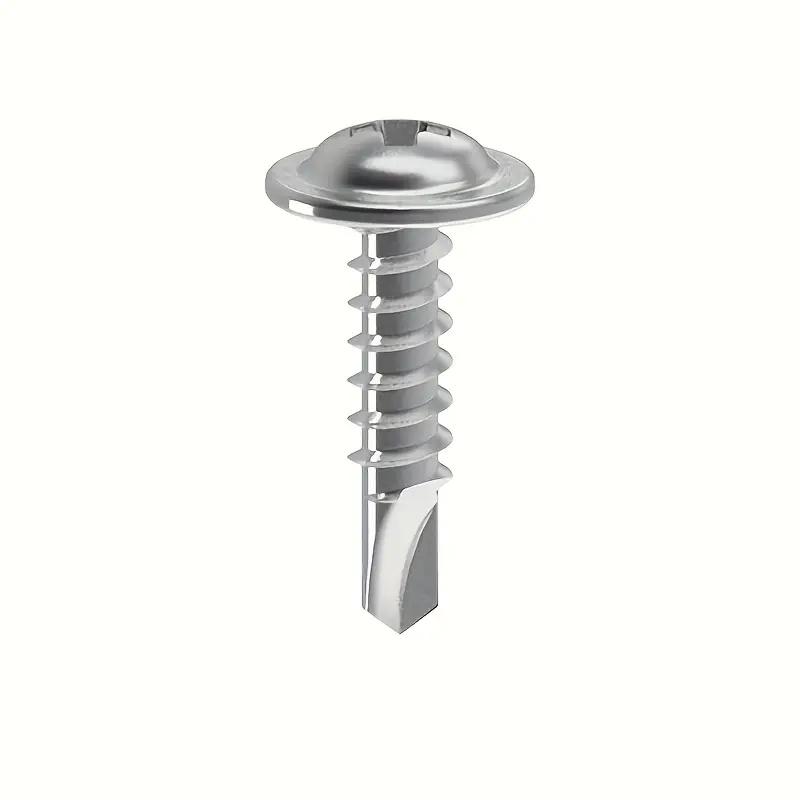 100pcs Stainless Steel Round Head With Middle Self Tapping Screws Cross Plate Head Screws With Pad For Warsaw Drill Tail Dovetai