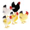 Artificial Lifelike Feathered Chick Sculpture Animals Figure for Home, Garden,