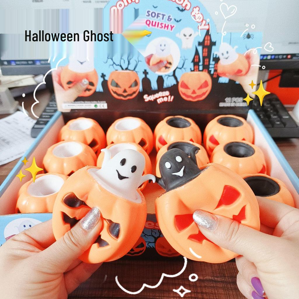 Bestseller Halloween Kürbis Squeeze Ball Spielzeug zum Stressabbau