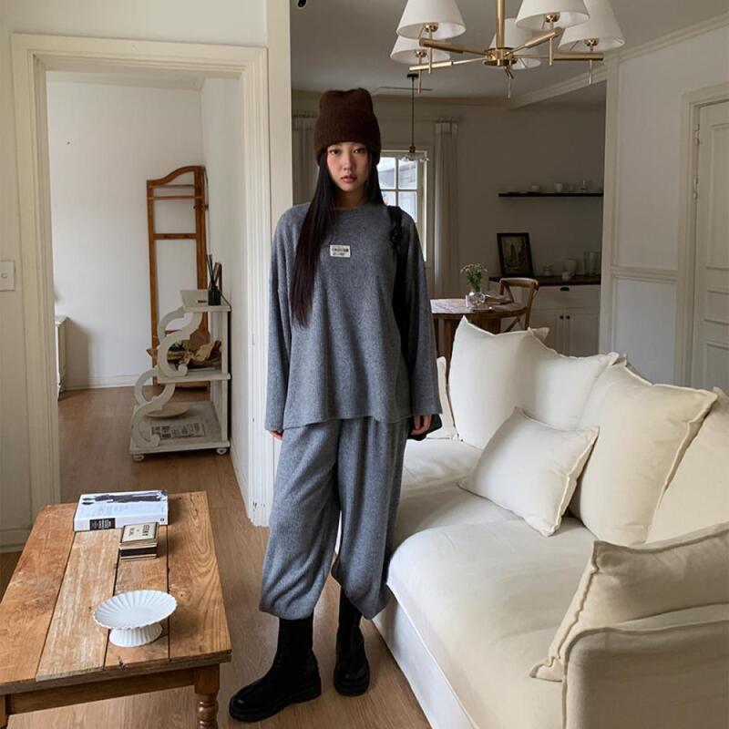 Women s Winter Bokashi Hairy Thick Knit Beanie C7556_Black