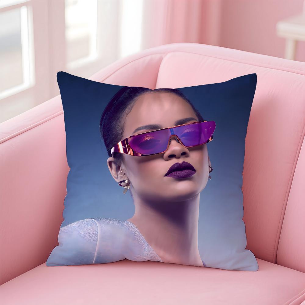 R-Rihannas Hot Singer Cushion Cover Comfortable Reversible Pillow Cover Ideal For Car Sofa Bedroom & Beyond