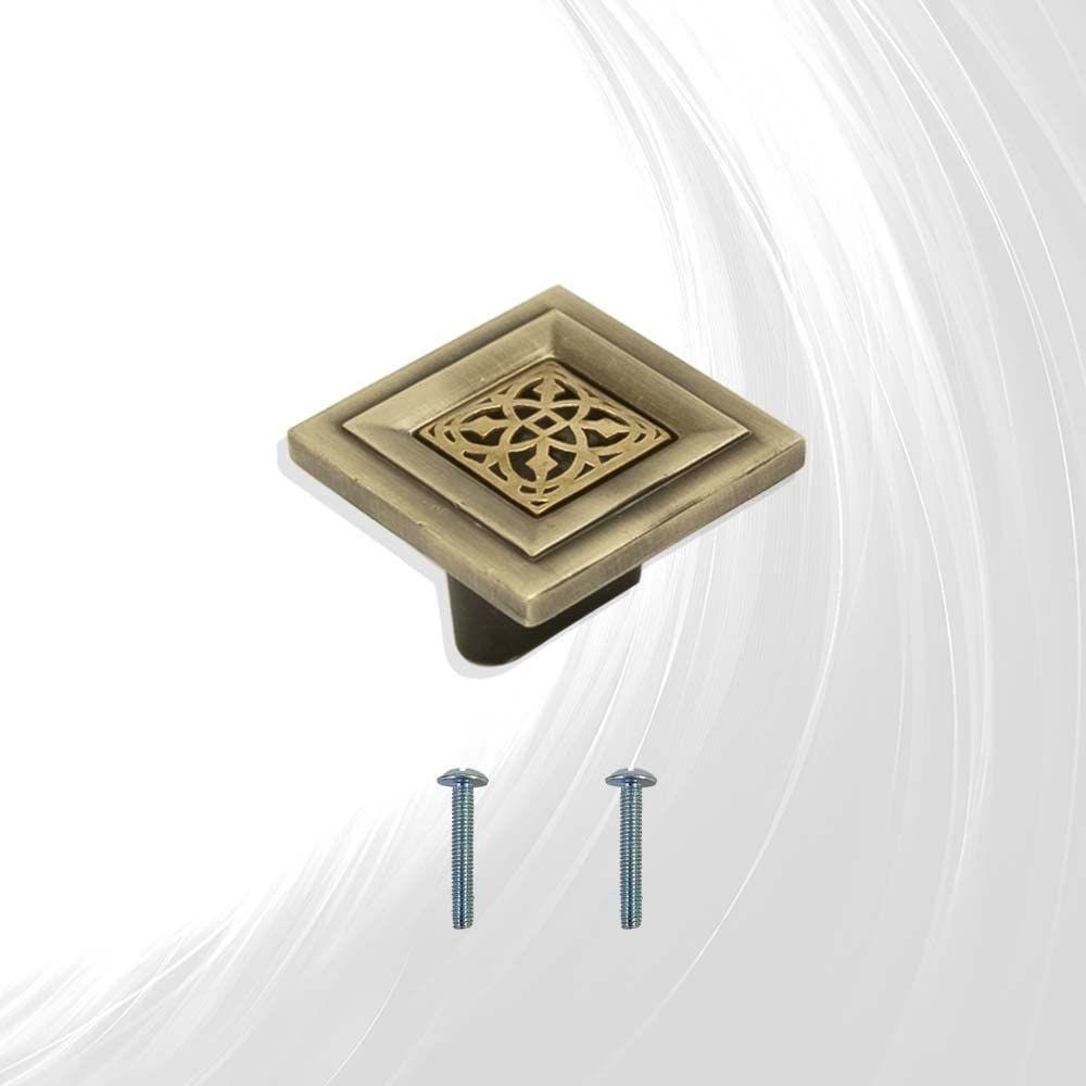 Antique Brass Cabinet Knob/Wardrobe Door Knobs/Cupboard Drawer Pull Handle/Kitchen Drawer Knob (Knob Antique, 10 Pcs)