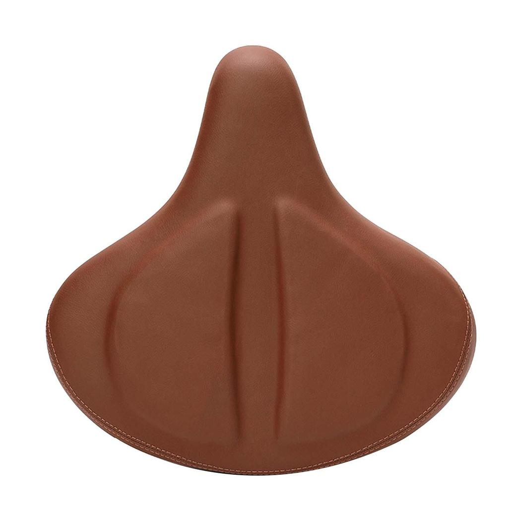 Bike Saddle Seat Bicycle Cushion PU Leather Classic Waterproof Retro Style Comfortable