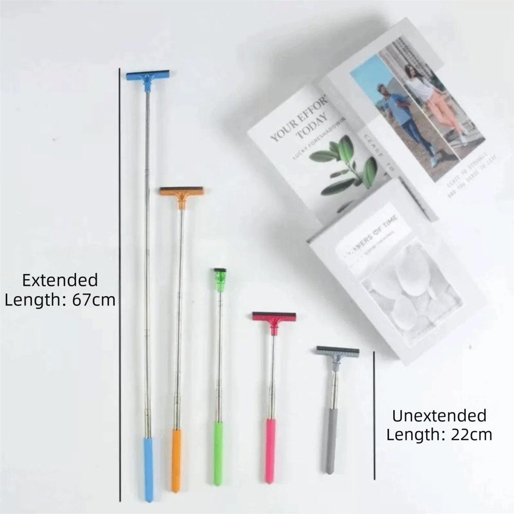 Retractable Window Cleaning Brush Handheld Glass Defogger Wiper Car Accessories