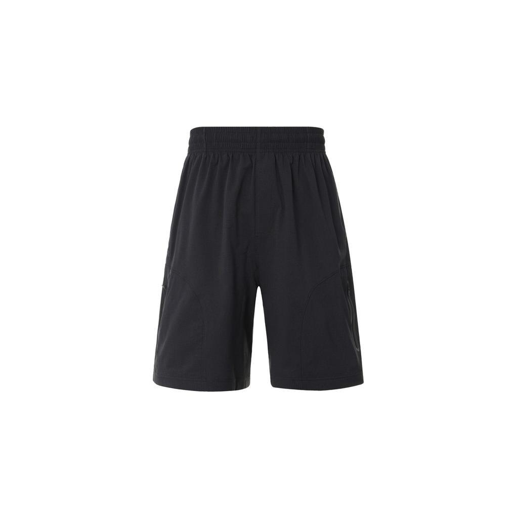 Under Armour Solid Color Loose Fit Drawstring Casual Shorts Men Shorts Black 1385514-001