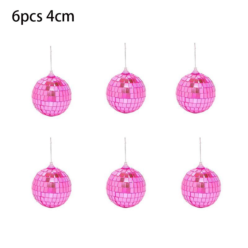 12Pcs 3cm Mirror Ball Disco Ball Stage Light Reflective Rotating Bright Silver Glass Ball Wedding Party Christmas Home KTV Decor