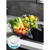 SoolKool [2-Pack] Colander, Clip, Strainer, Bowl, and Sink Strainer Set for Vegetables, Fruits, Food, Meat, Pots, Rice, and Rinse Bowls. Stackable for