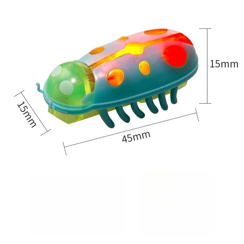Funny Electric Bugs Cat Toy Automatic Escape Mini Robot Bug Vibration Insect Toys for Cats Battery Operated Cockroach Ladybug