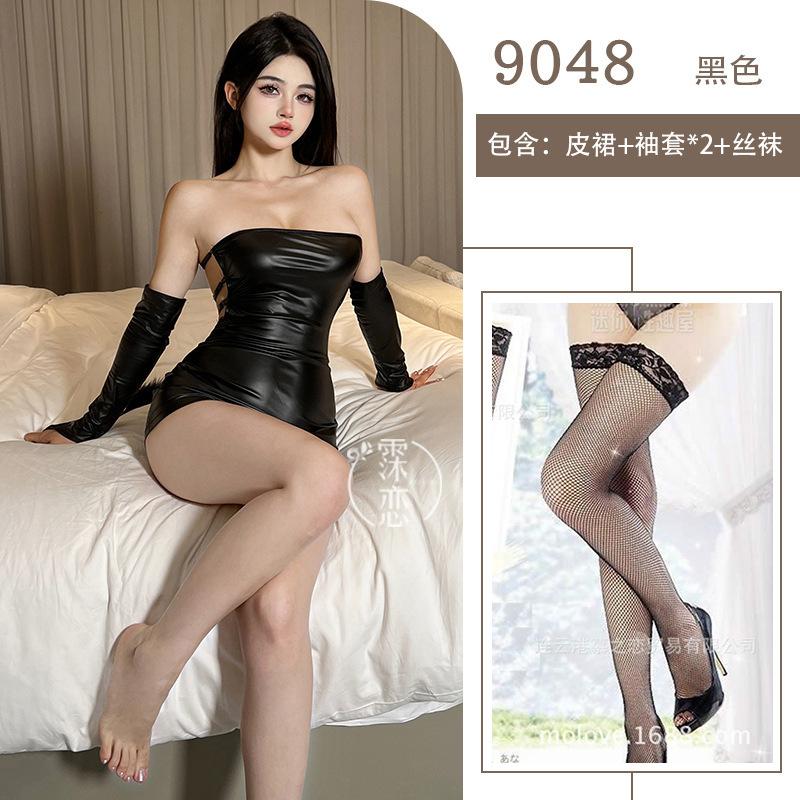 Sex Underwear, Sexy Tube Top, Hip Wrap Temptation, Hot Nightclub Halter, Small Chest, Big Leather Skirt, Passion Suit