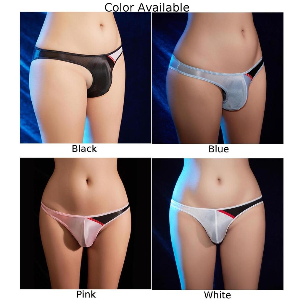 Bulge Pouch Briefs Gay Knickers Lingerie Men Oil Shiny