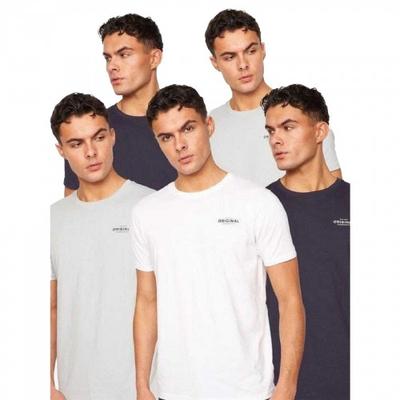Mens Bailtee Logo Cotton T-Shirt (Pack of 5)
