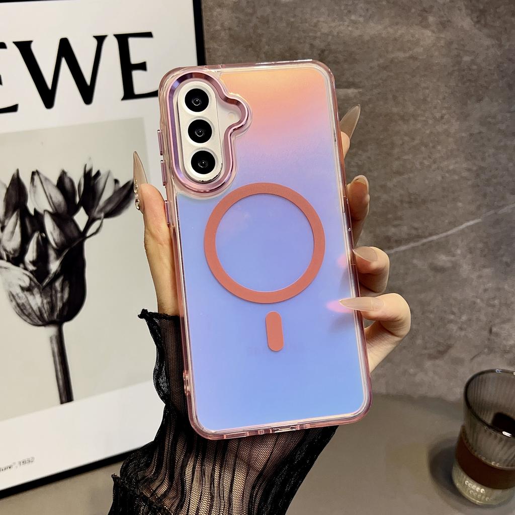 For Samsung Galaxy A56 5G Case Compatible with MagSafe Color Changing TPU Phone Back Cover