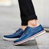 Leather Shoes Casual Sneakers Men Shoes Driving Comfortable Split Leather Shoes Tooling Shoes
