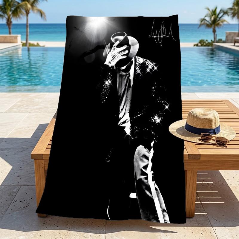 Michael Jackson Stylish Digital Printing Beach Towel Quickdrying Absorbent Blanket For Beach Pool Gym Travel