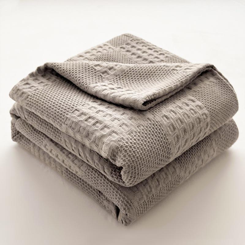 Picnic Blanket 100% Cotton Soft Breathable Thermal Skin-friendly Throw Blankets for Beds Living Room Home Decor for All-Season