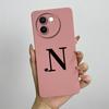 For Vivo V30e Case Vivo V30E 5G V2340 V2339 Phone Case Cute Initial Letters ShockProof Matte Silicone Soft Protective Back Cover