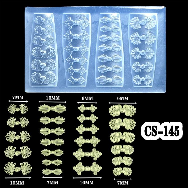 Beautiful 3D Floral Nail Art Silicone Mold Elegant Carving Flower Nail Art Accessory Mold for DIY Resin Designs