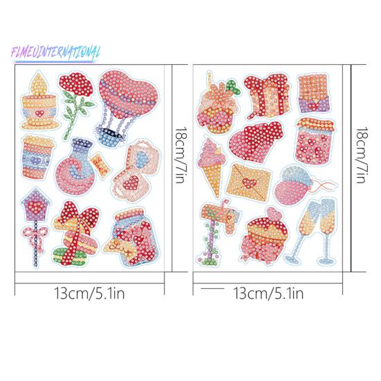 1 Set DIY-Strass-Malaufkleber, unterhaltsames pädagogisches Handwerk, multifunktionale Malaufkleber für Kinder und Erwachsene