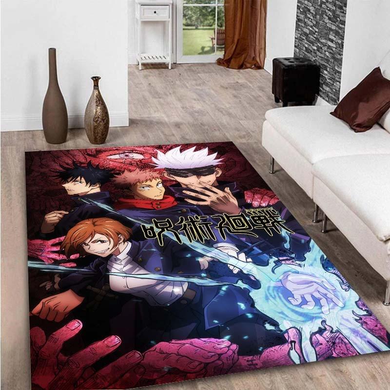 Anime Jujutsu Kaisen Rug Doormat Floor Mat Carpet Home Carpet Hotel Living Room Floor Mats Anti Slip Cosplay Carpet