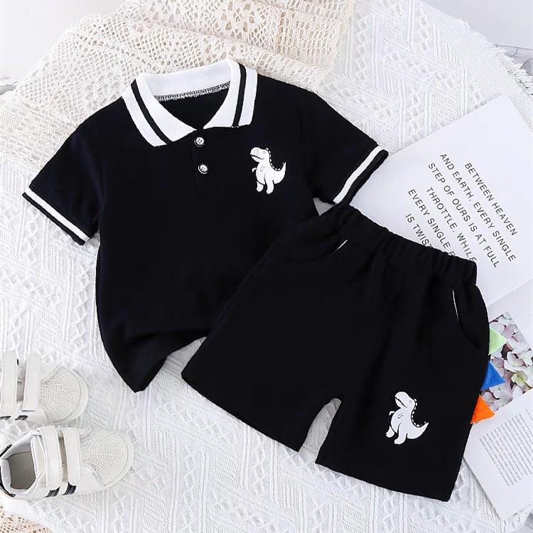 2026 Summer Kids  Polo Set: Stylish Short-Sleeve Boys  Clothing Collection 120cm