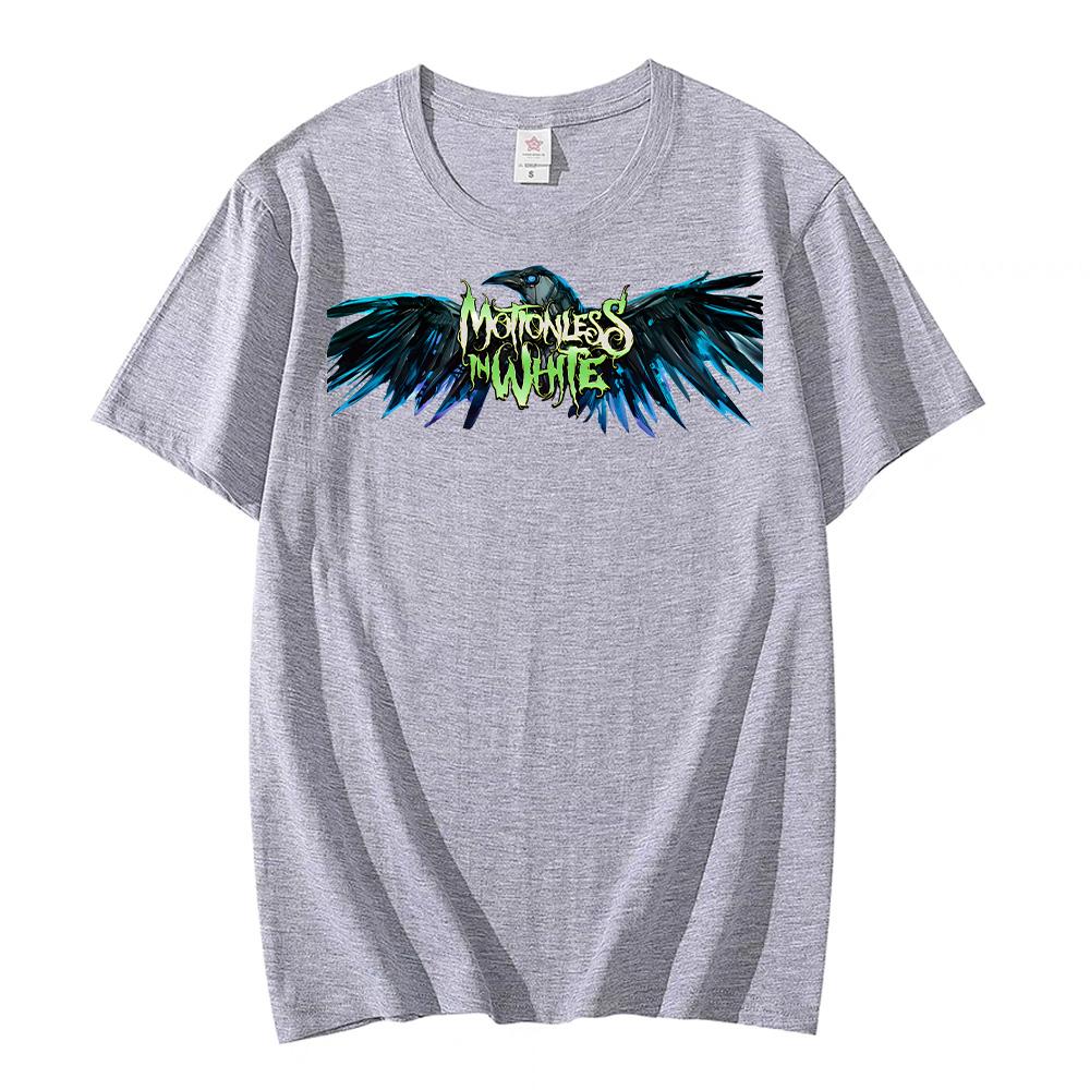 Motionless In White Tour 2025 T Shirts New Fashion Women/Men's Print Clothing Summer Cotton Short Sleeve Crewneck Tee-shirt Tops