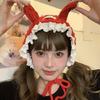 Comfortable Bunnies Ears Earmuf Christmas Ear Warmer for Women Girls Hair Accessories