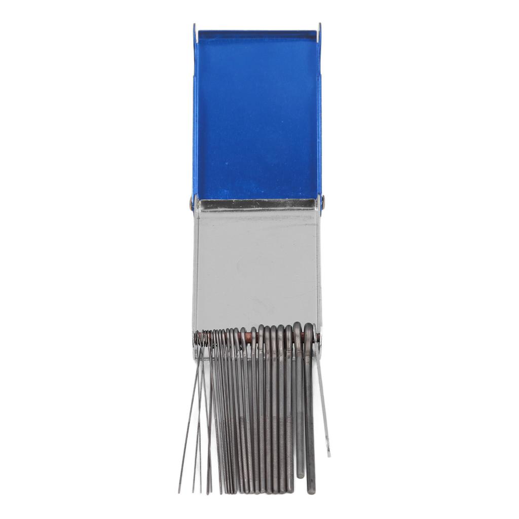 Gitarrenfeilen-Set 22 Stäbe 1 Flache Steg-Sattel-Kerbfeile zum Schleifen von Mandolinen- und Bass-Stegen und -Sätteln