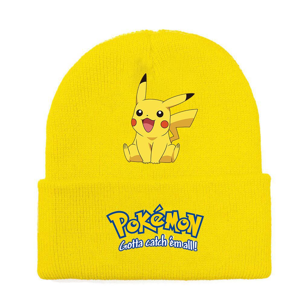 Cartoon Printed Knitted Hat And Woolen Hat For Men And Women To Keep Warm In Winter