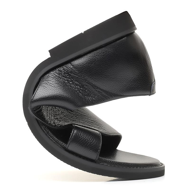 2025 Summer Trend Vietnamese Slippers Men's Outdoor Wear Genuine Leather Beach Shoes Men's Leather Sandals Large Size 48 Men's Shoes