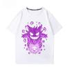 Pokémon Gengar Tryckt T-shirt Ren Bomull T-shirt Herr 2026 Sommar Mode Överdimensionerad Street Casual Y2K Toppar Streetwear Kläder