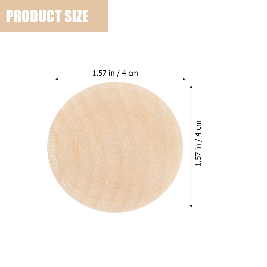 30Pcs Half Wooden Balls Unfinished Mini Hemispheres DIY Craft Projects Art Supplies Smooth Solid Half Craft Balls