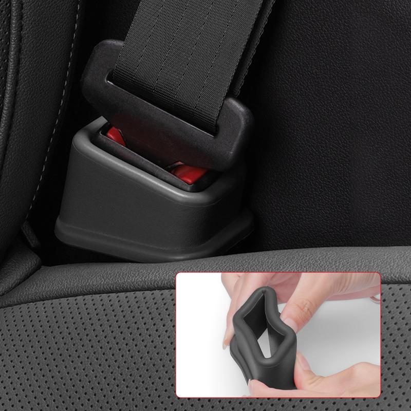 SEAMETAL 2PCS Car Seat Belt Buckle Cover EVA Anti Scratch Seatbelt Button Protector Seat Belt Protection Cover